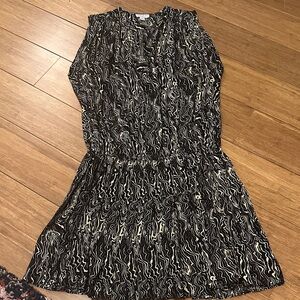 Current air marble print dress